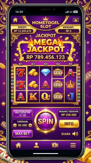 Layar utama hometogel — antarmuka bersih setelah instalasi